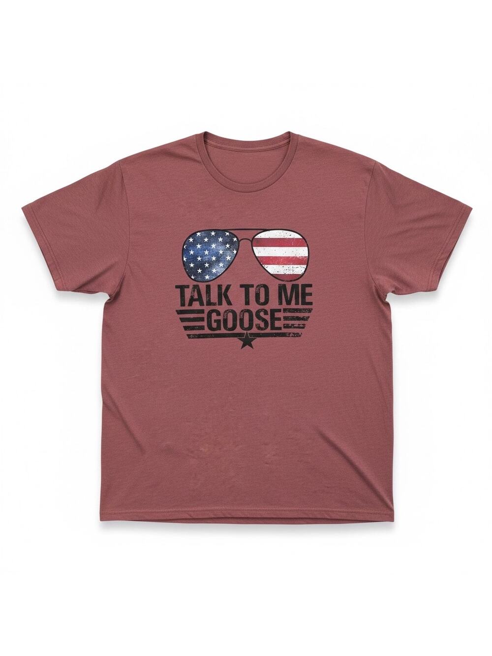 Men's Talk to Me Goose Top Gun T Shirt 2XL Retro 80's Patriotic Design